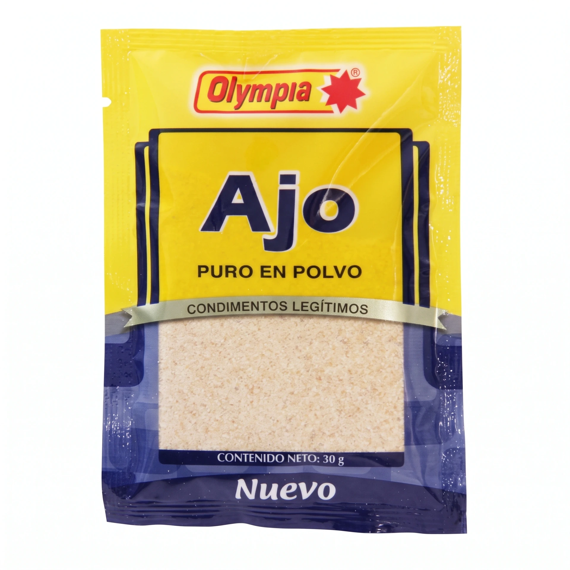 AJO PURO EN POLVO OLYMPIA SOBRE 30gr X 12UND