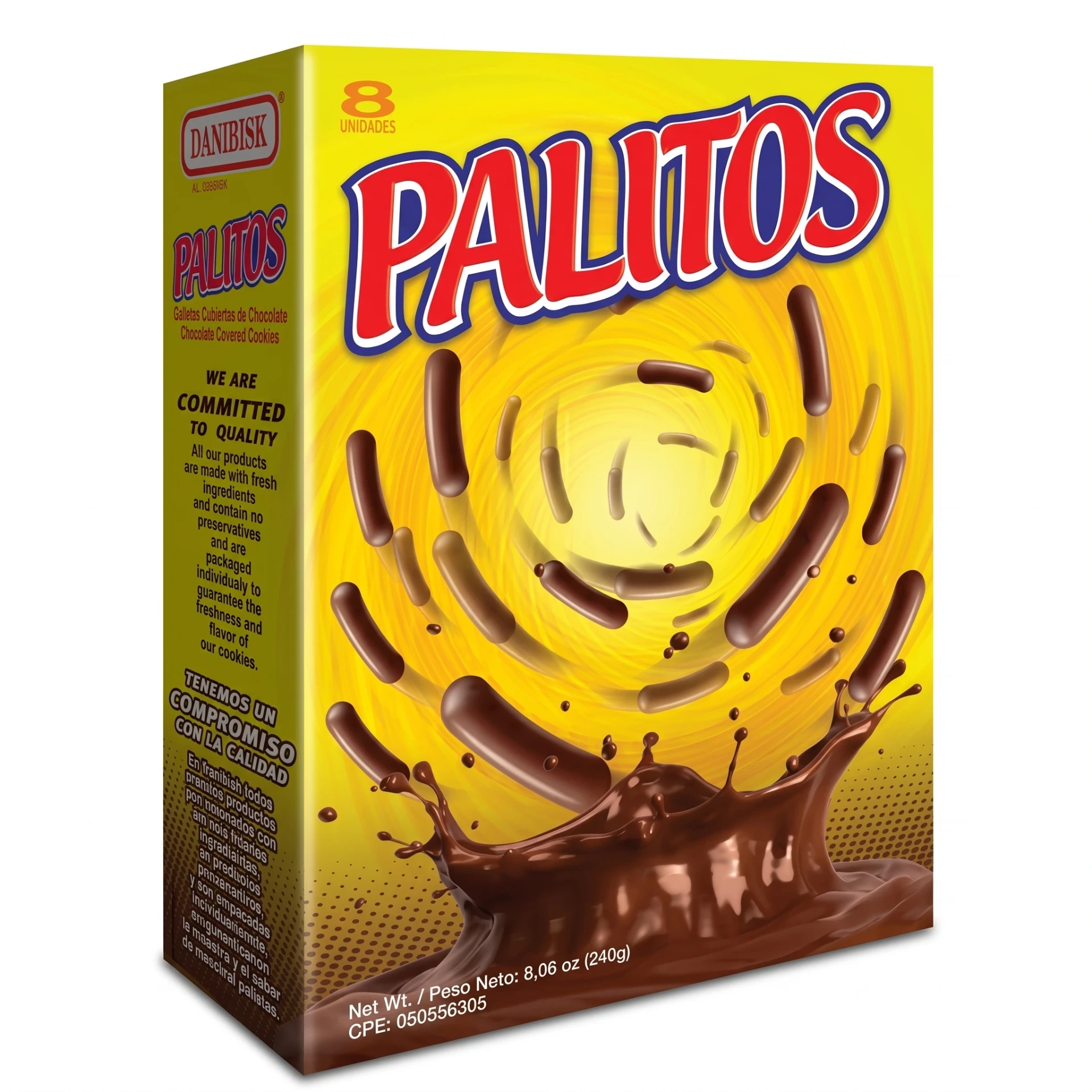 PALITOS CHOCOLATE 1X8 CAJITA 240GR