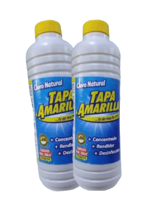 [419] CLORO NATURAL TAPA AMARILLA 500mL UND