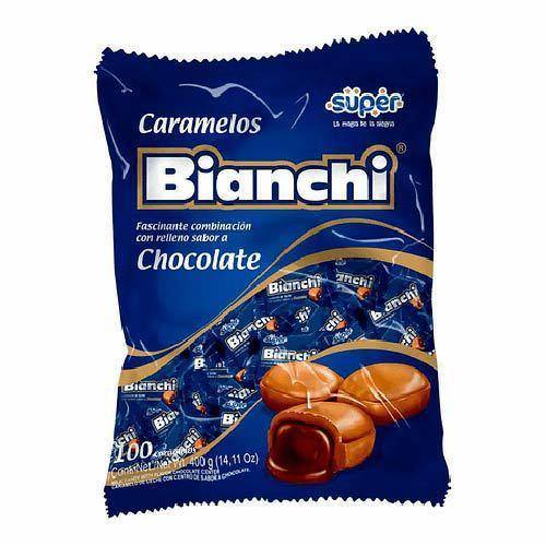 [339] CARAMELO BIANCHI CHOCO X100 PAQ