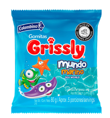 [271] GOMITAS COLOMBINA MUNDO MARINO SOBRE 80g