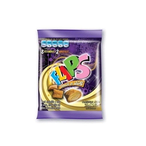 [478] FLIPS DULCE LECHE 28gr 1X12 UND
