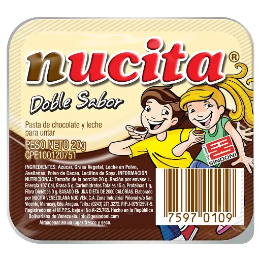 [257] NUCITA ESTUCHE MERIENDITA 20gr 1X12