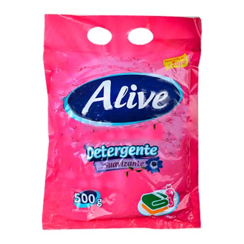 [101] JABON POLVO ALIVE ROSA 500gr UND