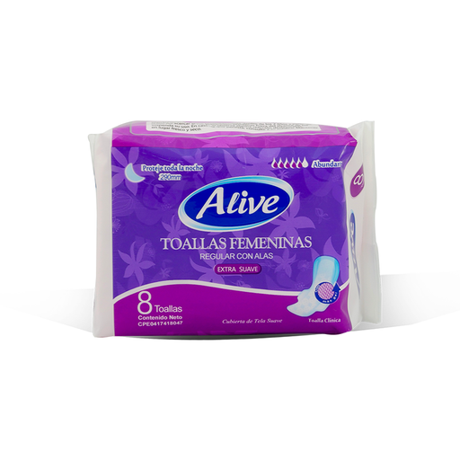 [626] TOALLAS ALIVE ABUNDANTE 290mm UND