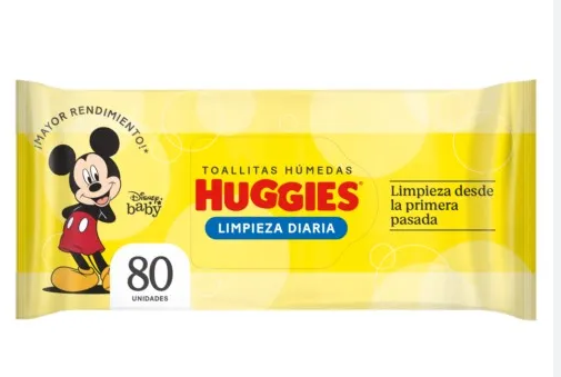 [323] HUGGIES TOALLAS HUMEDAS LIMP COTID 80UND