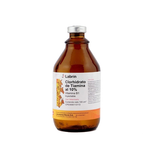 [158] CLORHIDRATO DE TIAMINA LABRIN 100ML UND