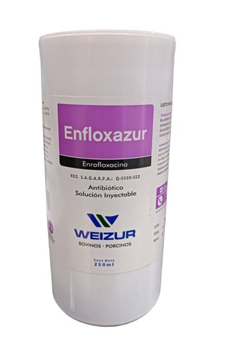 [666] ENROFLOXACINA WEIZUR 10% 250ML UND