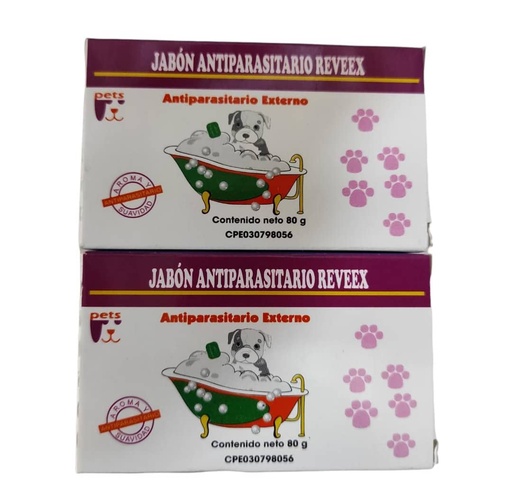 [455] JABON ANTIPARASITARIO REVEEX 80gr UND
