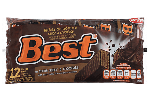 [520] WAFER CHOCOLATE BEST PAQUETE 12UND