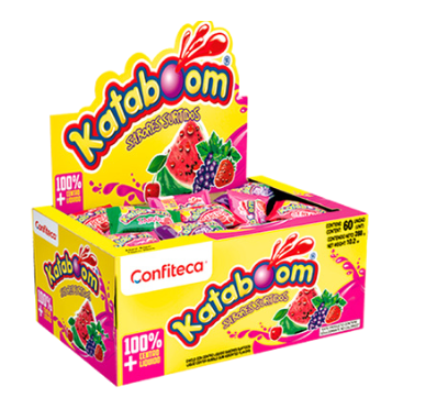 [757] CHICLE KATABOOM SURTIDO CENTRO LIQ X60 CAJA