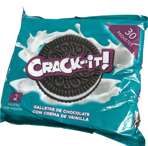 [758] GALLETA CRACK-IT CHOCOLATE CON CREMA X30 PAQ
