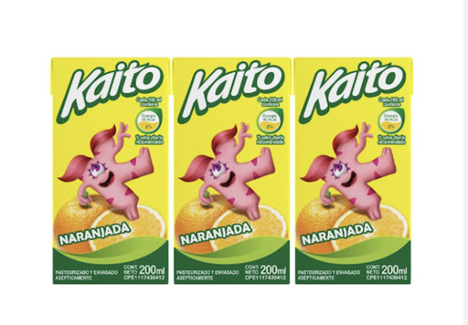 [774] JUGO P/NIÑO KAITO NARANJADA TRIPACK 200ML