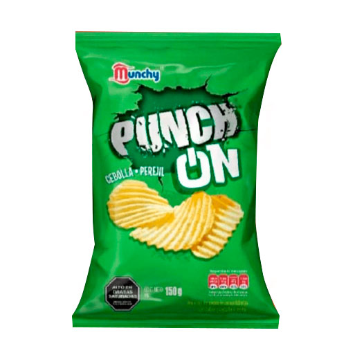 [796] MUNCHY PAPAS PUNCH ON CEBOLLA PEREJIL 150g UND