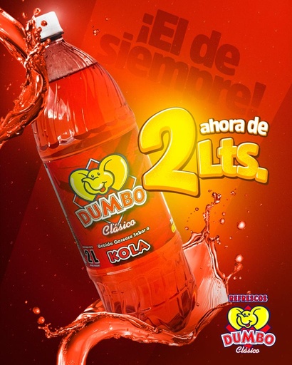 [820] REFRESCO DUMBO KOLA 2LIT UND