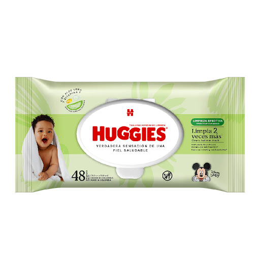 [864] HUGGIES TOALLAS HUMEDAS LIMPIEZA EFECTIVA X48