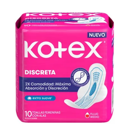 [865] TOALLAS KOTEX FEM DISCRETA/ULTRAFINA X10
