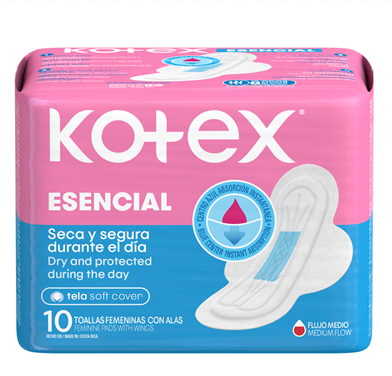 [871] TOALLAS KOTEX FEM ESENCIAL CON ALAS X8UND 