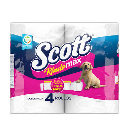 [873] SCOTT PAPEL HIG RINDEMAX 400 HOJAS X4UND 