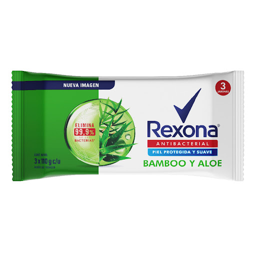 [891] JABON DE BAÑO REXONA BAMBOO 3PACK X110G