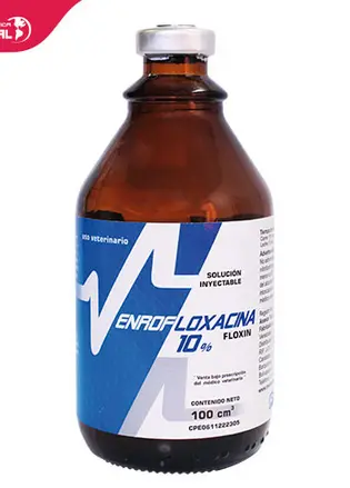 [666] ENROFLOXACINA 10% 100ML UND (MEDIENTREGAS)