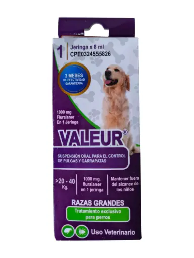 [934] DESPARASITANTE MASCOTAS VALEUR JERINGA 20KG-40KG 