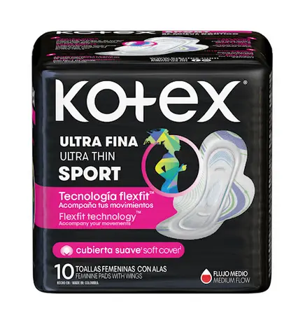 [966] TOALLAS KOTEX FEM FITNESS ULTRAFINA X10UND  
