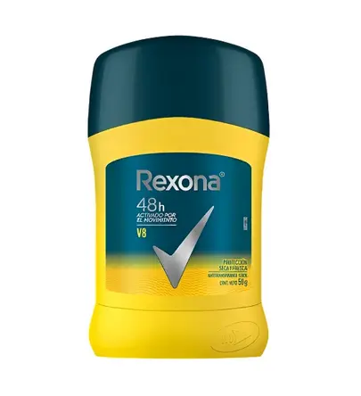 [957] DESODORANTE REXONA BARRA V8 CABALLERO X50GR  