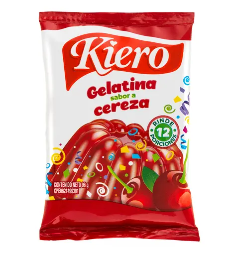 [378] GELATINA KIERO CEREZA 96GR