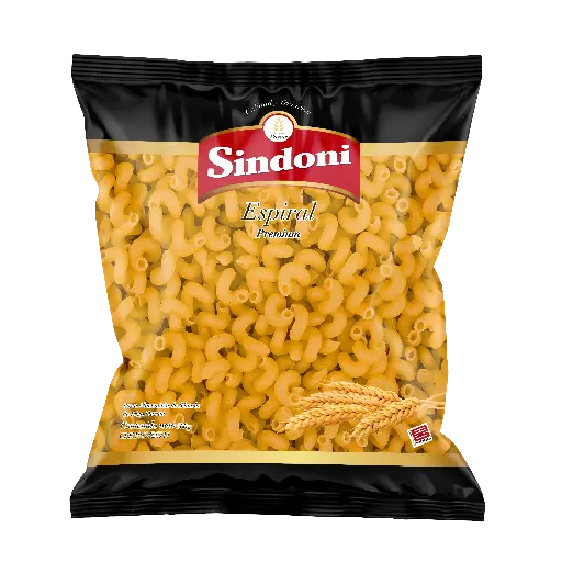 [988] PASTA CORTA SINDONI PREMIUN ESPIRAL 500gr UND