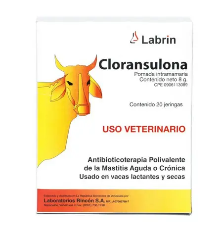 CLORANSULONA JERINGA X 8 gr LABRIN UND (PODAMA PARA MASTITIS)