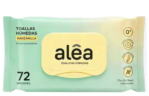 ALEA TOALLAS HUMEDAS MANZANILLA X72 