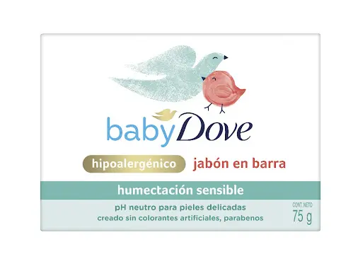 JABON DE BAÑO BABY DOVE HUMECTACION SENSIBLE X75GR
