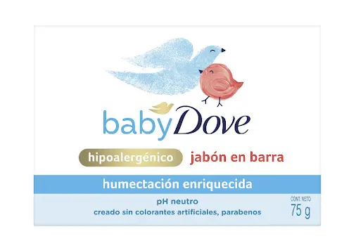 JABON DE BAÑO BABY DOVE HUMECTACION ENRIQUECIDA X75GR 