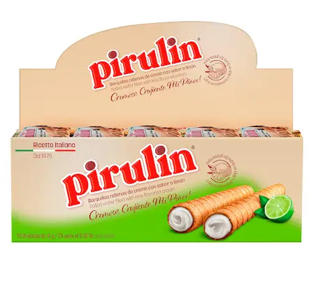 PIRULIN LIMON DISPLAY 16gr 1X12 UND CAJA 