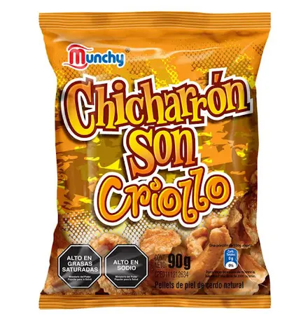 MUNCHY CHICHARRON CRIOLLO 90gr UND 