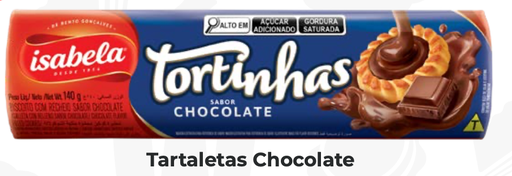 TARTALETA ISABELA CHOCOLATE 140gr UND