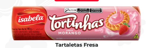 TARTALETA ISABELA FRESA 140gr UND