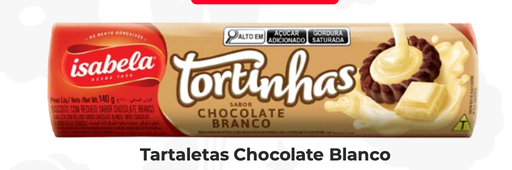 TARTALETA ISABELA CHOCOLATE BLANCO 140gr UND