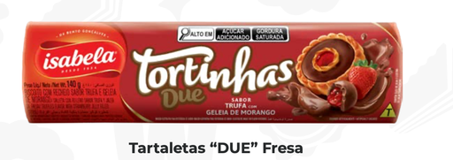 TARTALETA ISABELA "DUE" FRESA 140gr UND