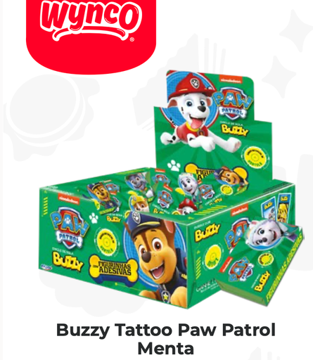 BUZZY TATTOO PAW PATROL MENTA DISPLAY X90