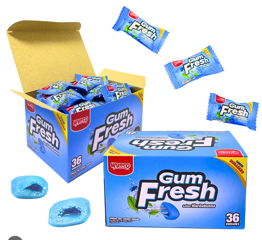 GUM FRESH HIERBABUENA DISPLAY X36
